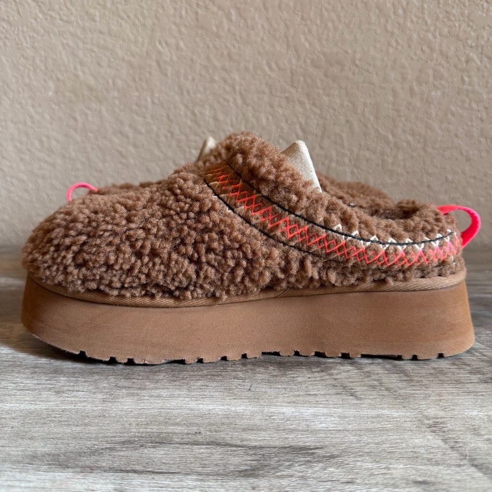 UGG Tazz Braid Platform Slippers Women’s Size 7 Hardwood Color - Picture 11 of 16